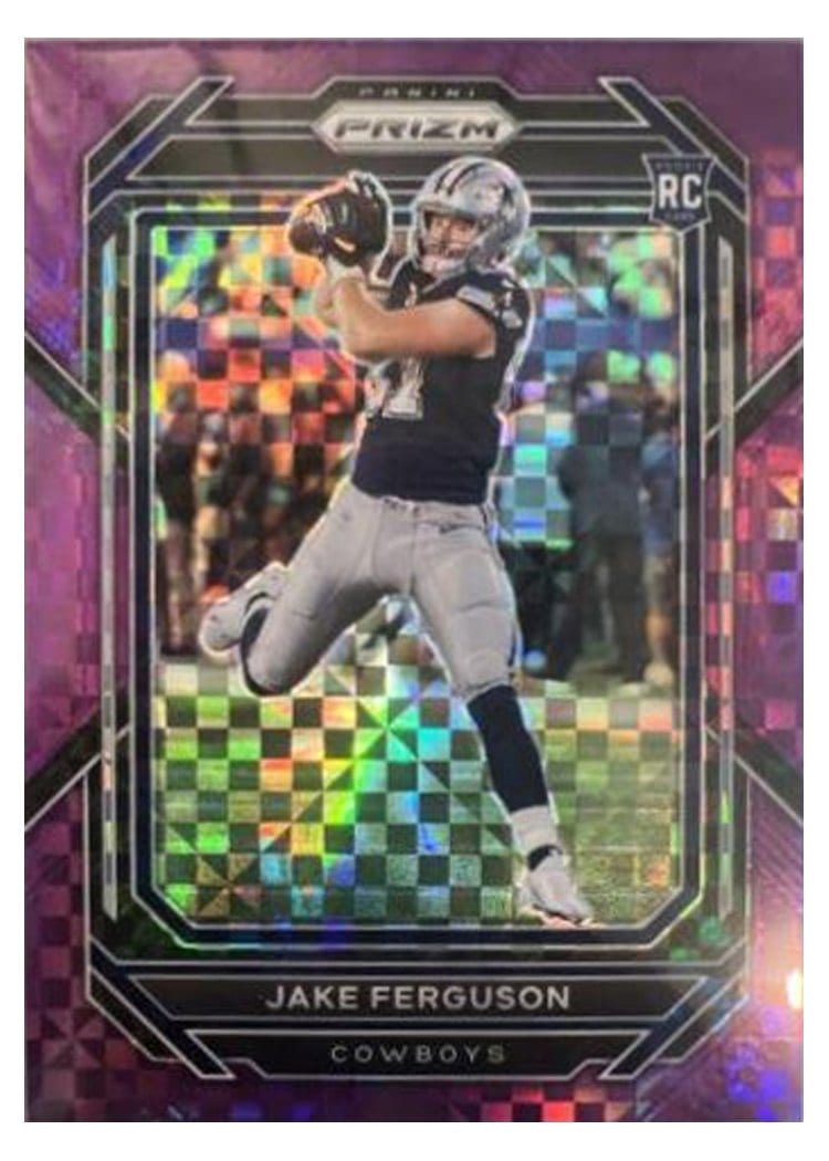 2022 Panini Prizm Base Set Jake Ferguson Purple Power #365 card