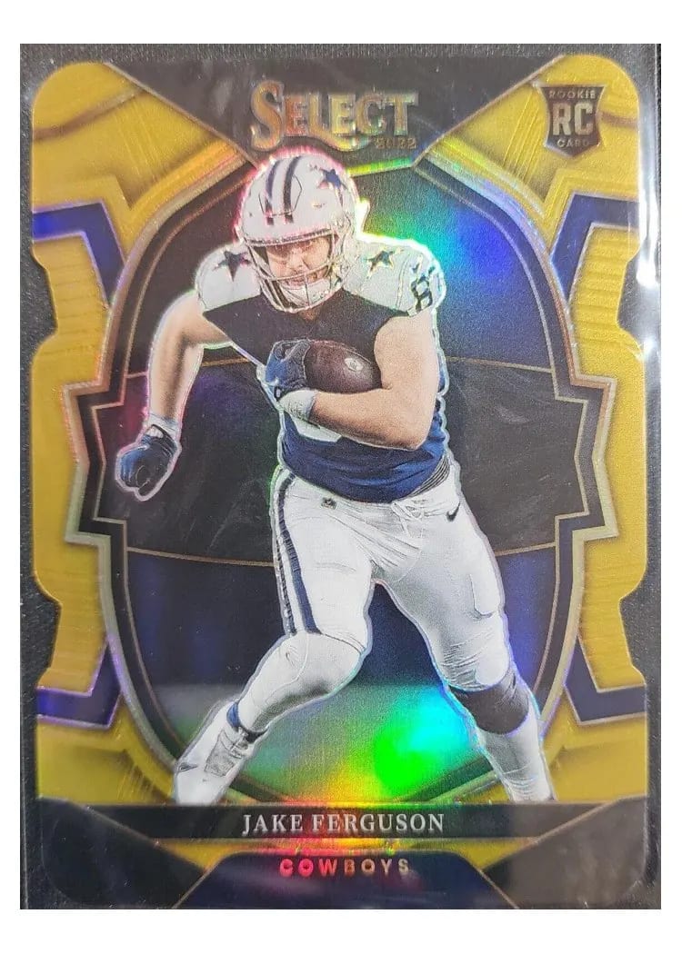 2022 Panini Select Base Set Jake Ferguson Gold Die Cut #87 card