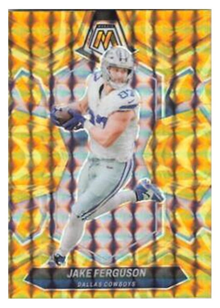 2024 Panini Mosaic Base Set Jake Ferguson Yellow Reactive #60 card