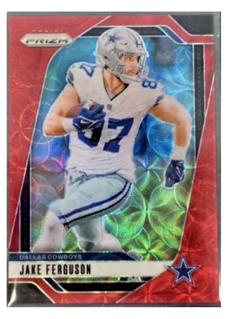 2024 Panini Prizm Base Set Jake Ferguson Choice Red #76 card