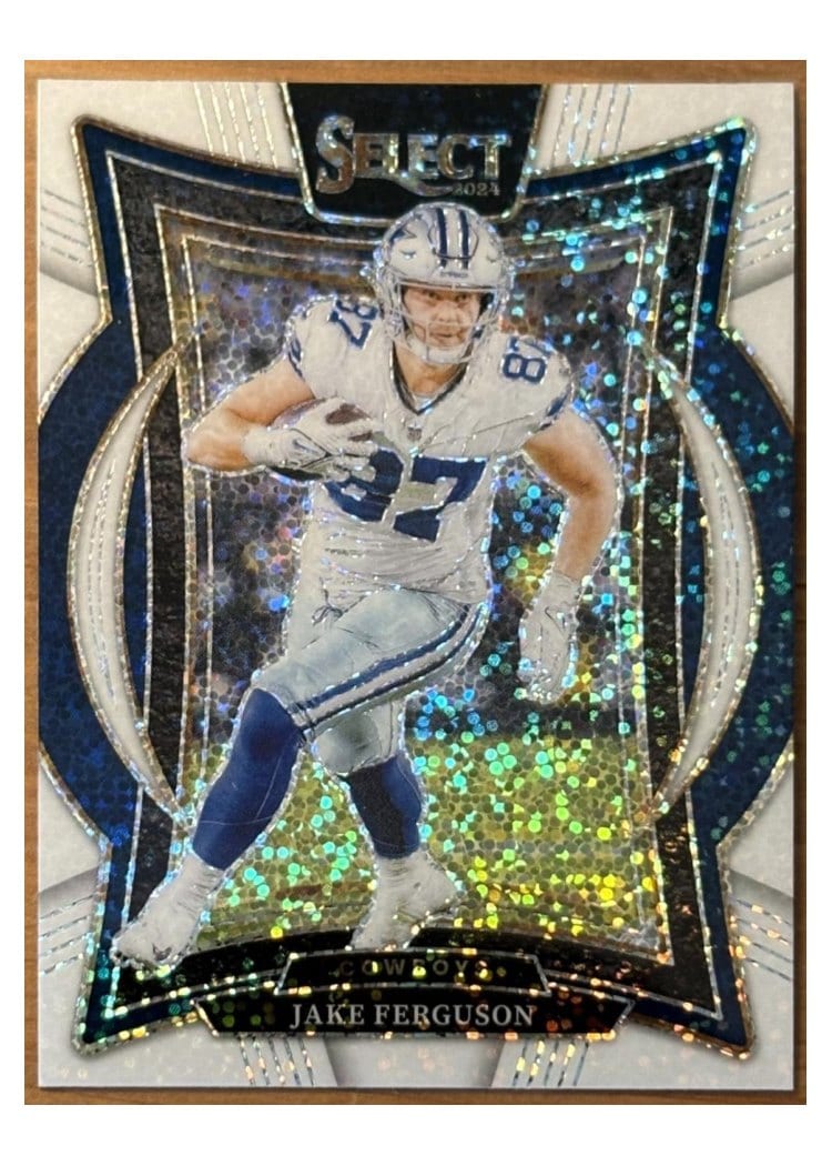 2024 Panini Select Base Set Jake Ferguson White Sparkle Prizm #64 card