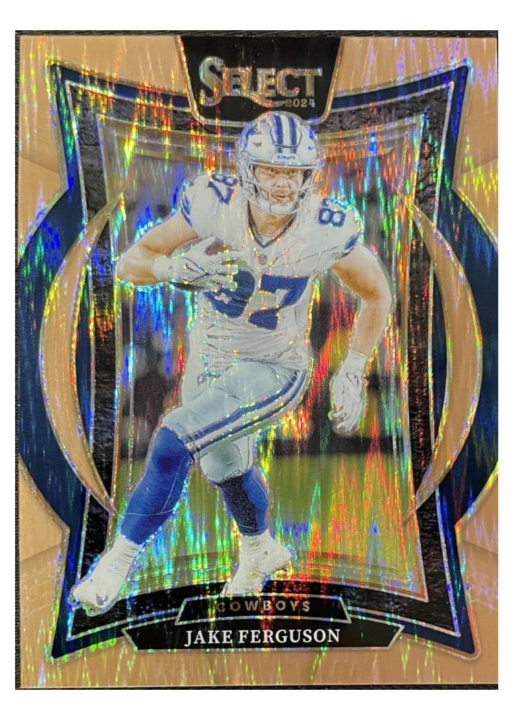 2024 Panini Select Base Set Jake Ferguson Copper Prizm Shock #64 card