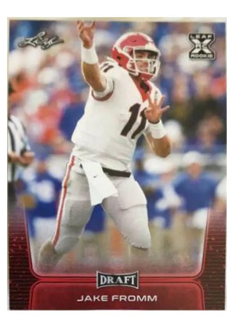 2020 Leaf Draft Jake Fromm #13 card