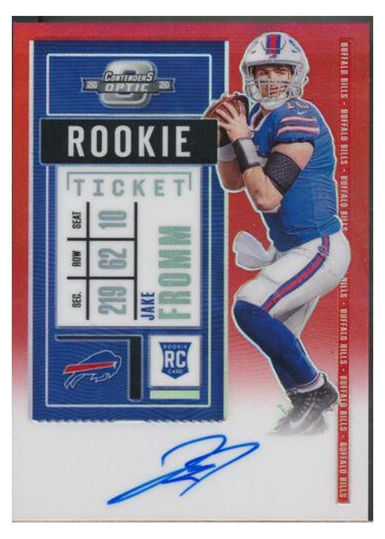 2020 Panini Contenders Optic Base Set Jake Fromm #142 card