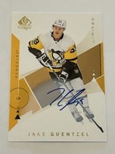 2018 SP Authentic Jake Guentzel Autograph Limited #46 card