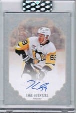2023-24 Upper Deck Clear Cut Champs Autos Jake Guentzel #C-JG card