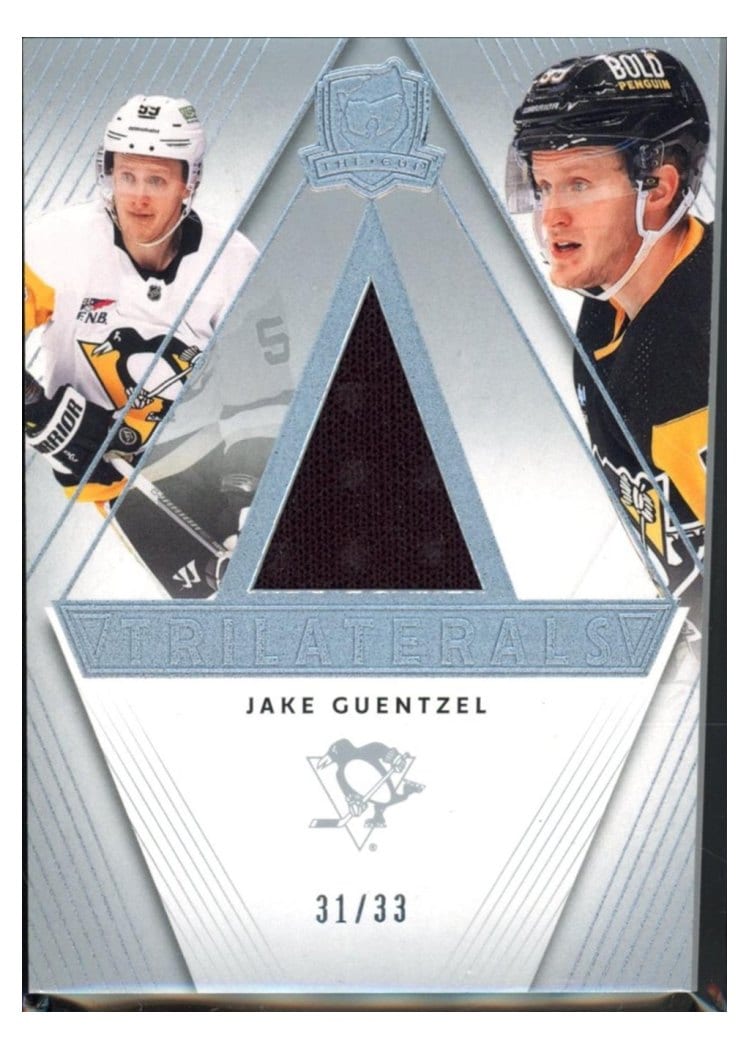 2023-24 Upper Deck The Cup Trilaterals Jersey Jake Guentzel #TL-JG card