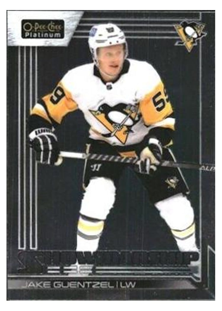 2024-25 O-Pee-Chee Platinum 2023-24 O-Pee-Chee Platinum Update I: Showmanship Rainbow Autos Jake Guentzel #S-18 card