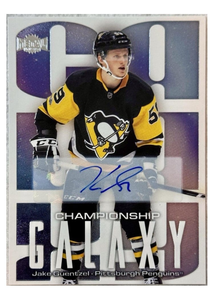 2025-26 SkyBox Metal Universe Championship Galaxy Auto Jake Guentzel #CG-7 card