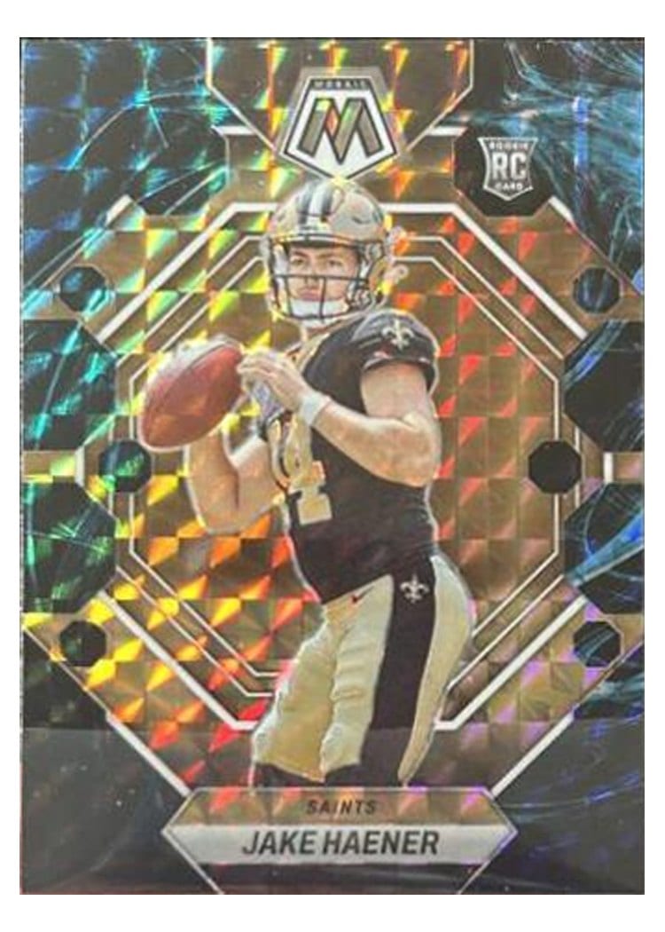 2023 Panini Mosaic Base Set Jake Haener Genesis #325 card