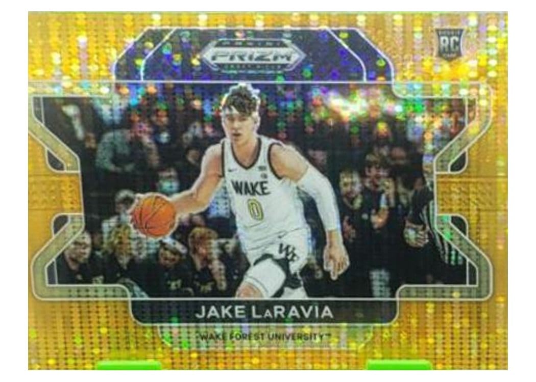 2022-23 Panini Prizm Base Set Jake LaRavia Orange Prizm #244 card