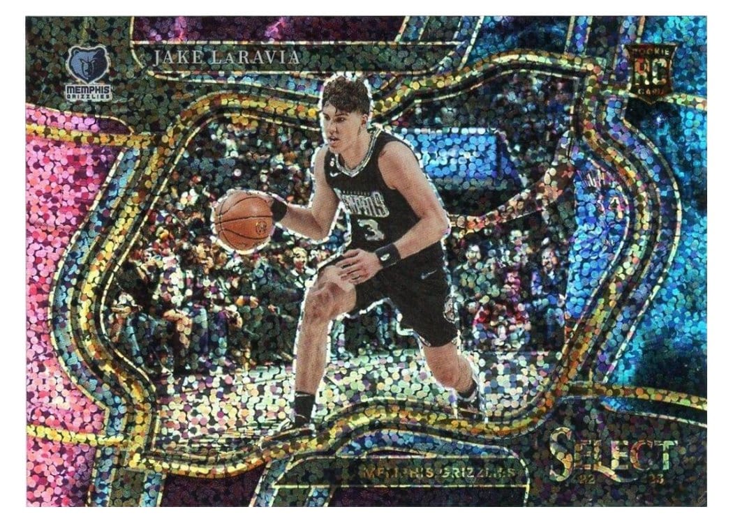 2022-23 Panini Select Base Set Jake LaRavia Cosmic Prizm #287 card