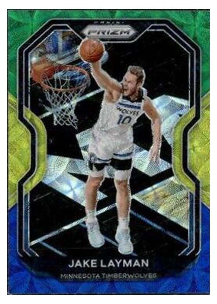 2020-21 Panini Prizm Base Set Jake Layman #245 card