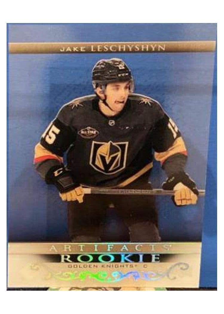 2022-23 Upper Deck Artifacts 2021-22 Update - Clear Cut Rookies Jake Leschyshyn #CRU-30 card