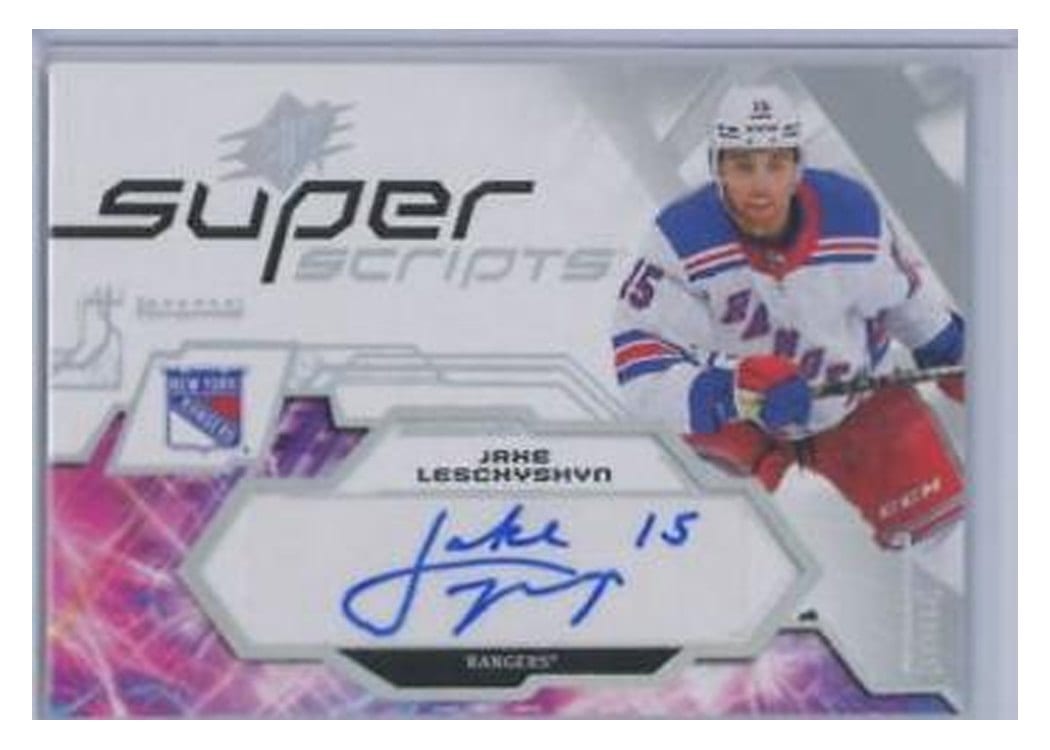 2023-24 SPx Superscripts Jake Leschyshyn #SS-JL card