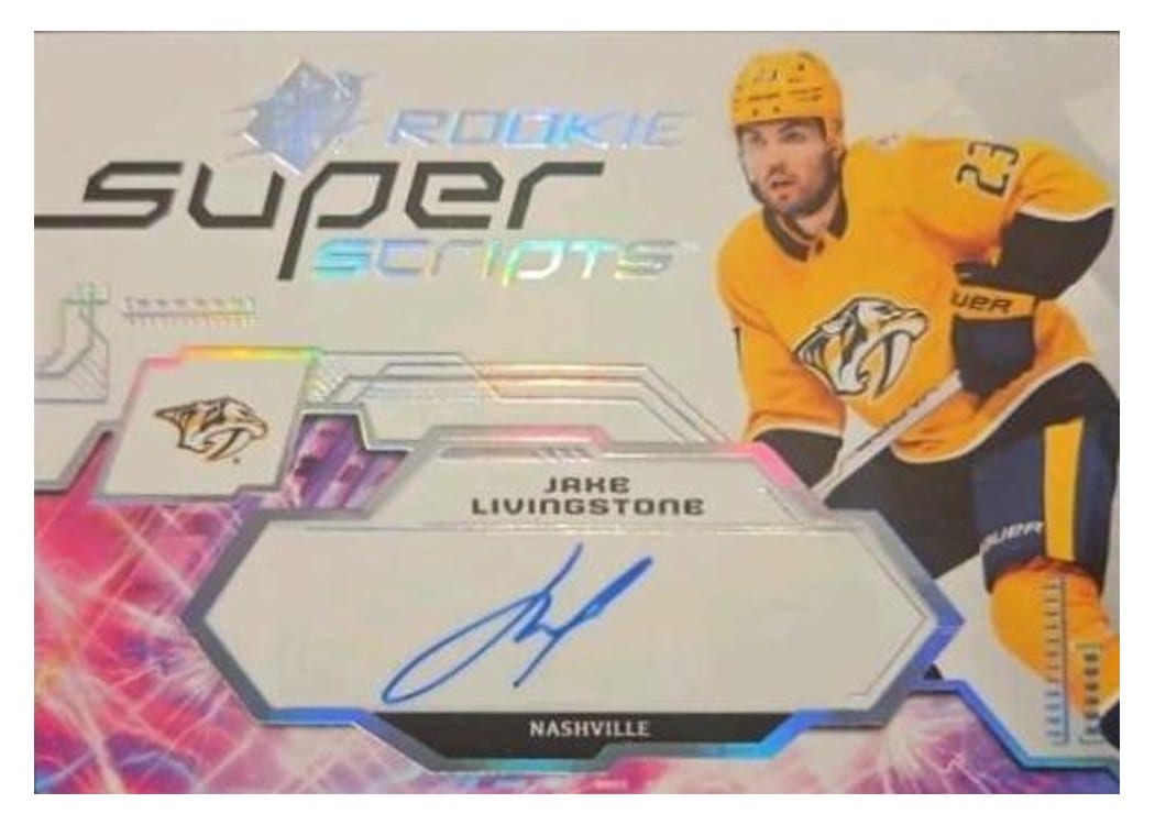 2023-24 SPx Rookie Superscripts Jake Livingstone #SSR-JL card
