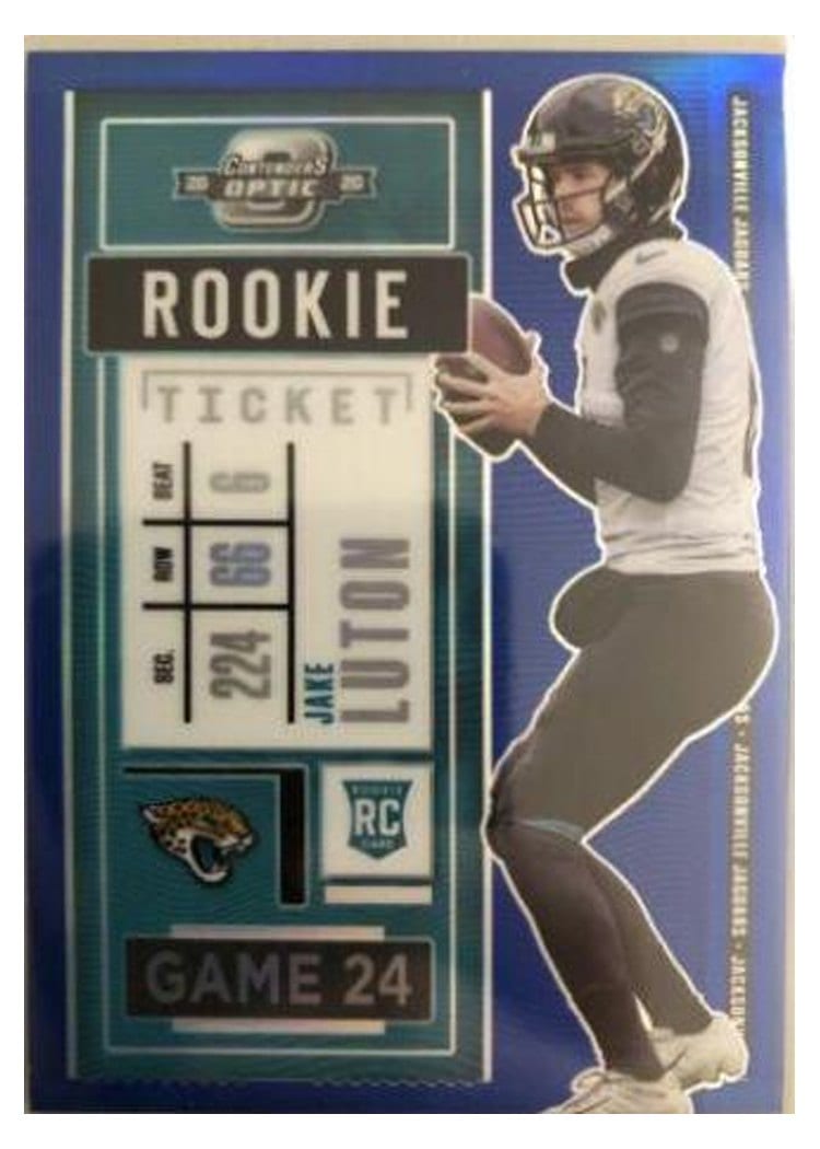2020 Panini Contenders Optic Base Set Jake Luton #90 card