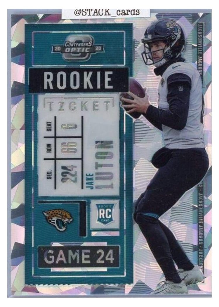 2020 Panini Contenders Optic Base Set Jake Luton #90 card