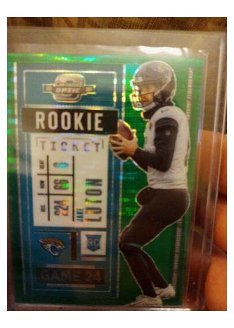 2020 Panini Contenders Optic Base Set Jake Luton #90 card