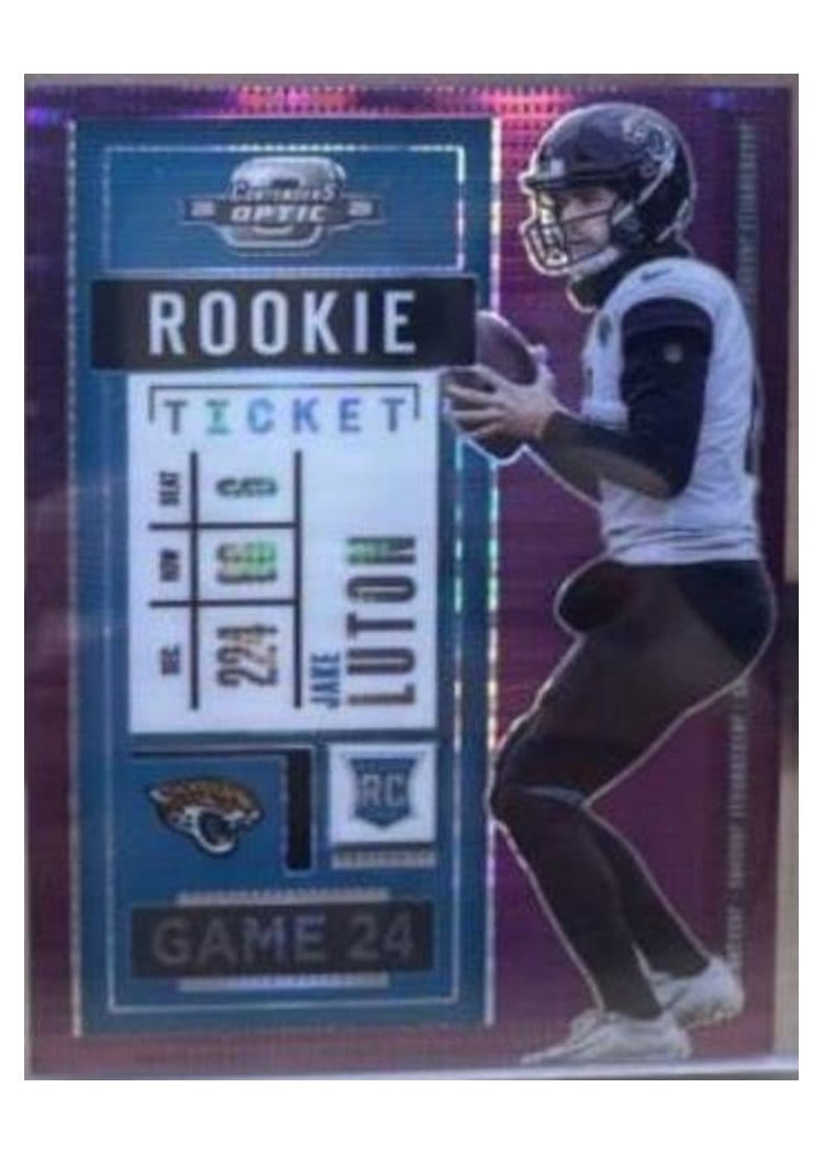 2020 Panini Contenders Optic Base Set Jake Luton #90 card