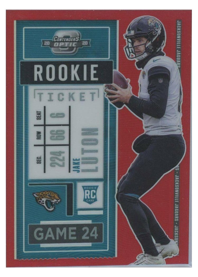 2020 Panini Contenders Optic Base Set Jake Luton #90 card