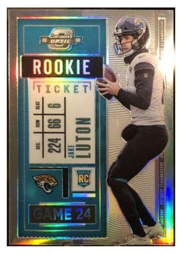 2020 Panini Contenders Optic Base Set Jake Luton #90 card