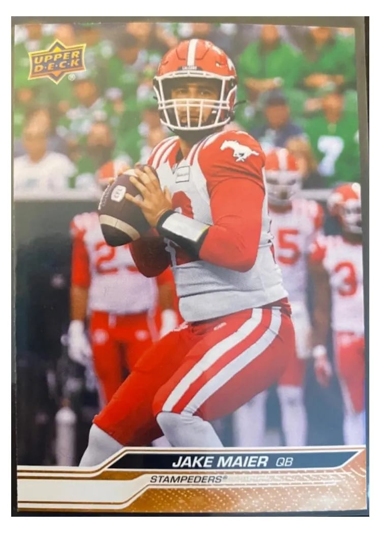 2024 Upper Deck CFL Jake Maier #3 card