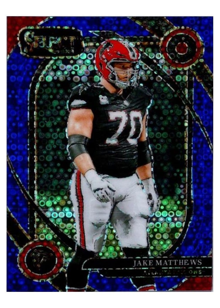 2024 Panini Select Base Set Jake Matthews Blue Disco Prizm #264 card