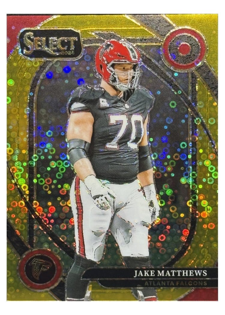 2024 Panini Select Base Set Jake Matthews Gold Disco Prizm #264 card