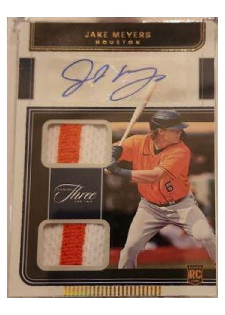 2022 Panini Three and Two Rookie Dual Jersey Autographs Jake Meyers #RDJA-JM card
