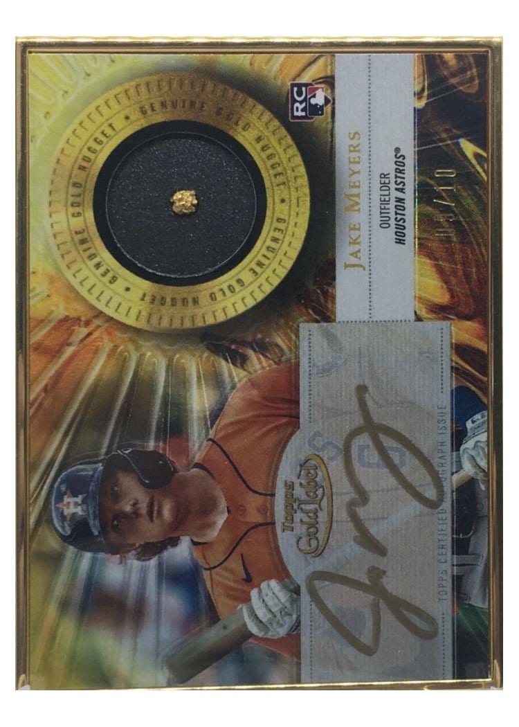 2022 Topps Gold Label Framed Gold Prospect Autographed Relics Jake Meyers #FGPAR-JM card