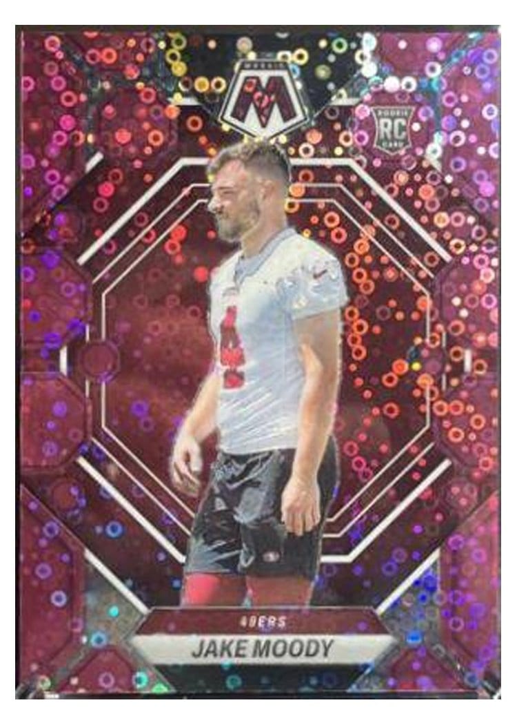 2023 Panini Mosaic Base Set Jake Moody No Huddle Pink #326 card