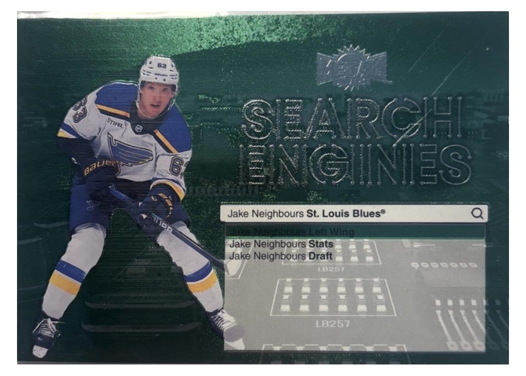 2024-25 Skybox Metal Universe Search Engines Jake Neighbours #ST-15 card