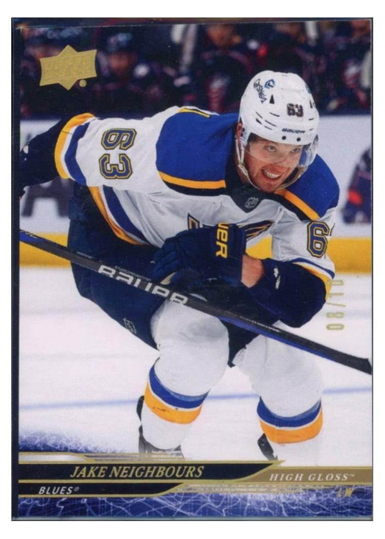 2024-25 Upper Deck Base Set Jake Neighbours #160 card
