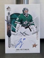 2020 SP Authentic Jake Oettinger Autograph #160 card