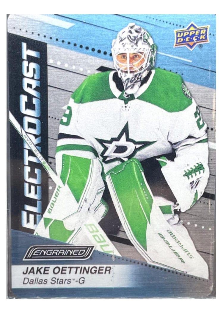 2023-24 Upper Deck Engrained ElectroCast Metal Jake Oettinger #EC-14 card
