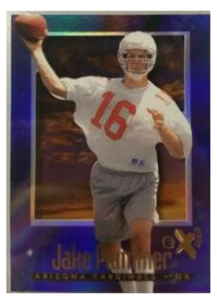 1997 Skybox E X2000 Jake Plummer #1 card