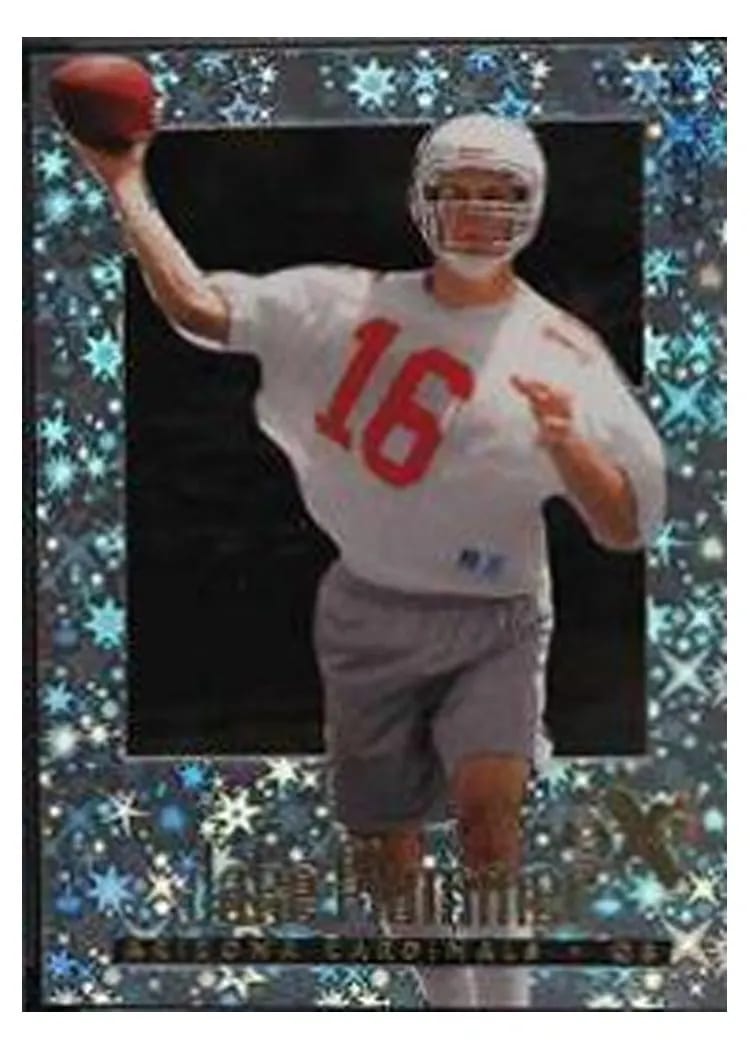 1997 Skybox E X2000 Jake Plummer #1 card