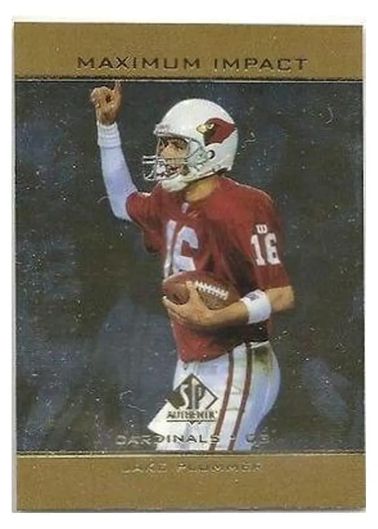 1998 SP Authentic Maximum Impact Jake Plummer #SE16 card