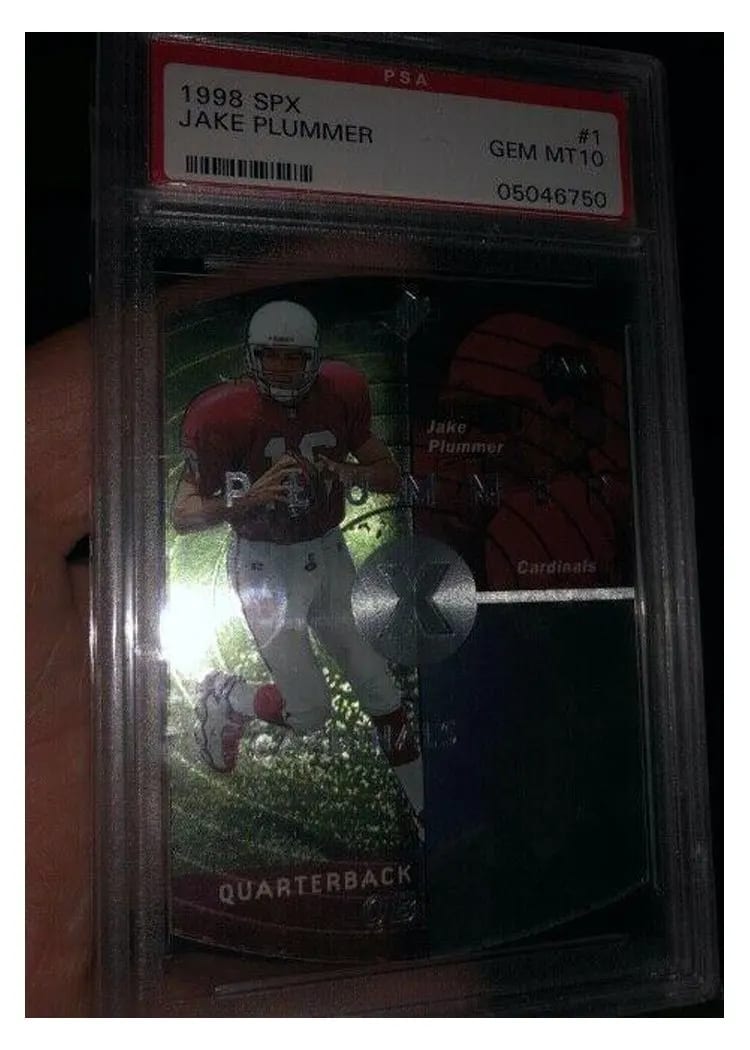 1998 SPx Jake Plummer #1 card