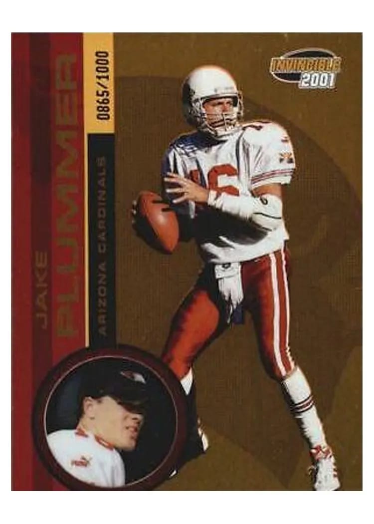 2001 Pacific Invincible Jake Plummer #6 card