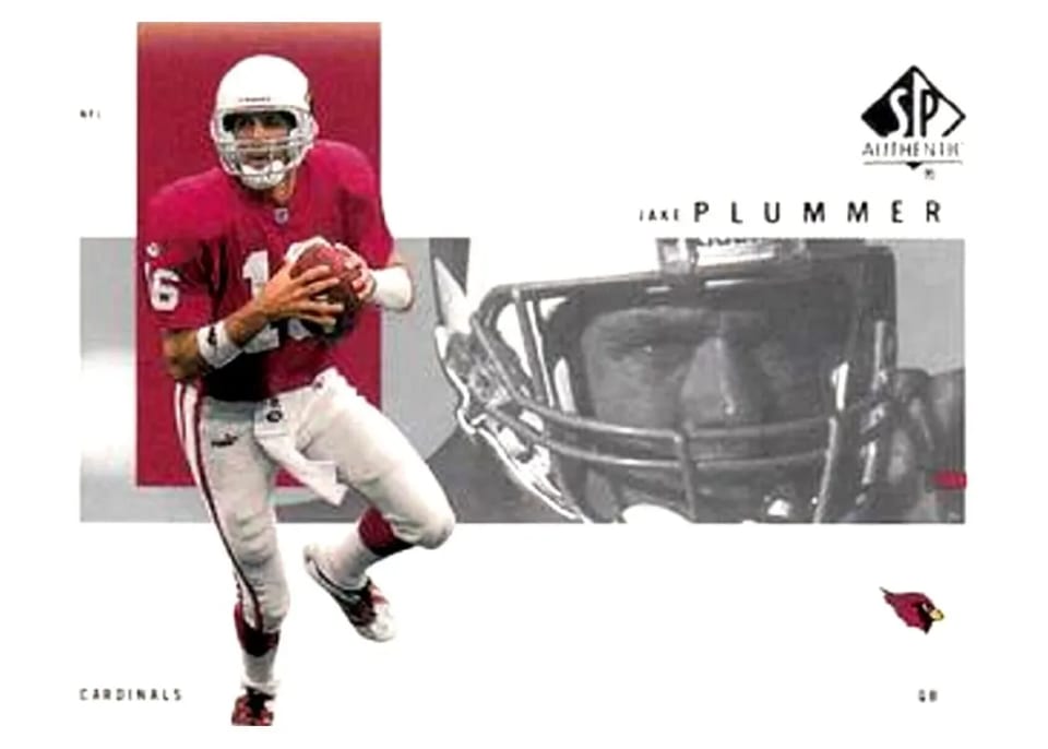 2001 SP Authentic Jake Plummer #1 card