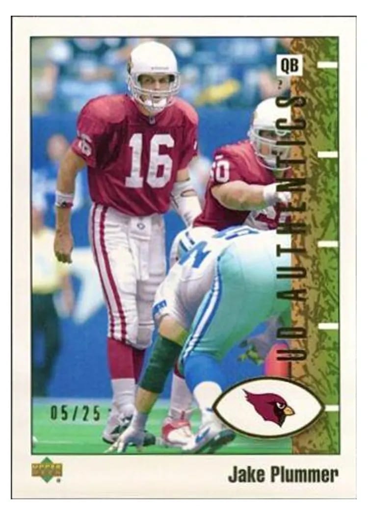 2002 Upper Deck Authentics Jake Plummer #1 card
