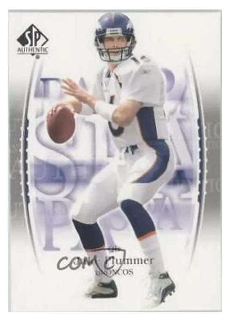 2003 SP Authentic Jake Plummer #16 card