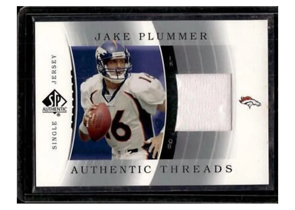 2003 SP Authentic Threads Jake Plummer #JC-JP card