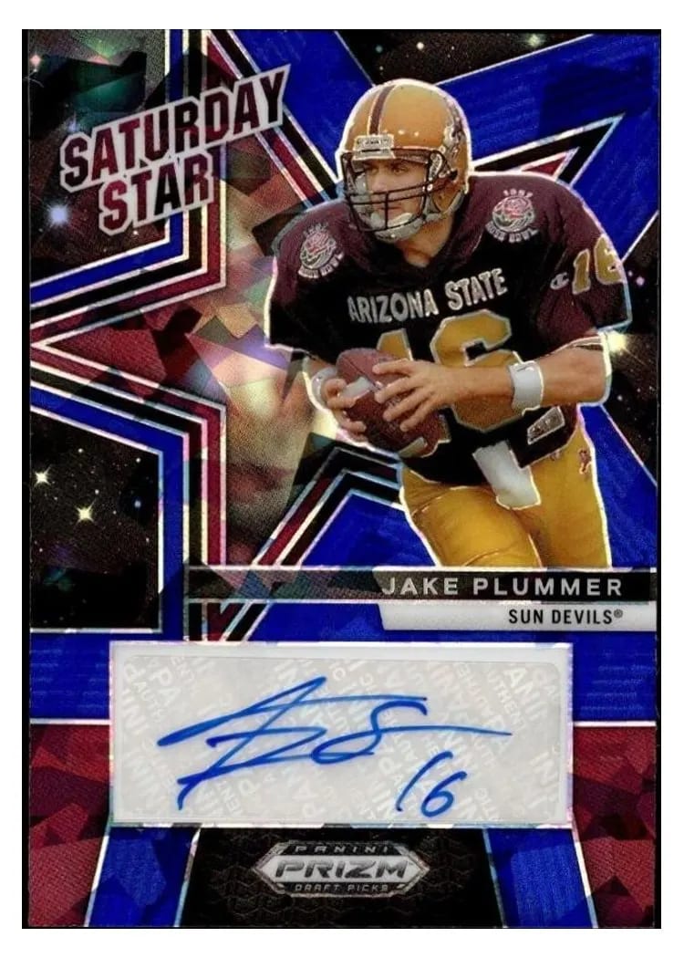 2025 Panini Prizm Draft Picks Saturday Star Signature Jake Plummer #SSS-JPR card