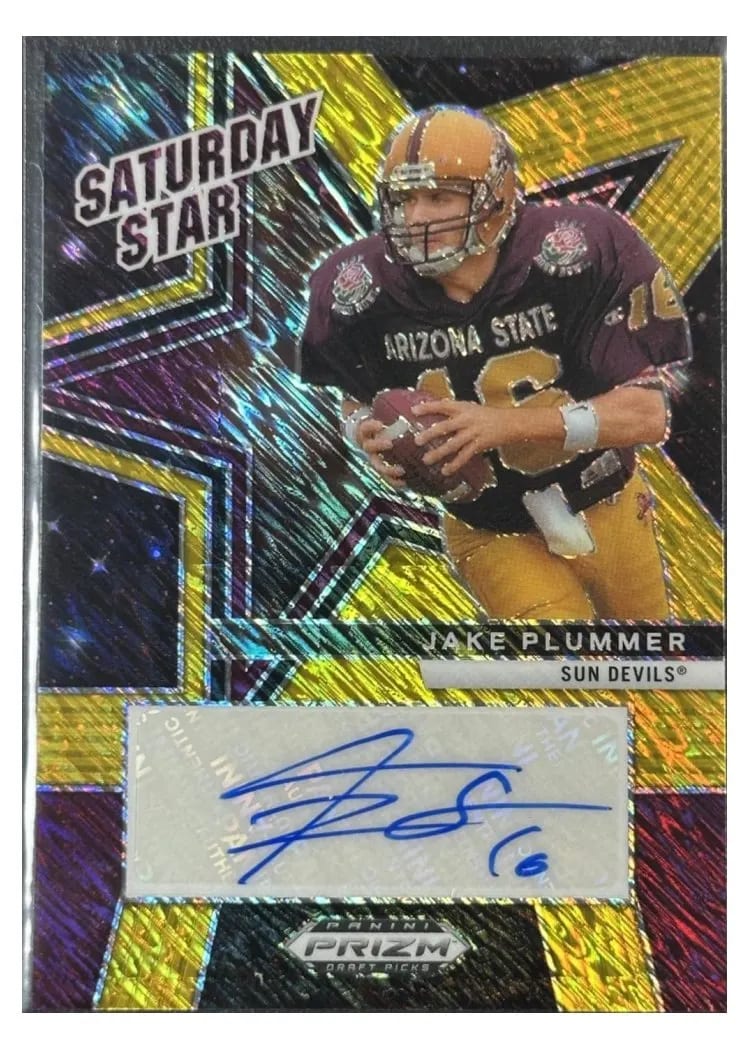 2025 Panini Prizm Draft Picks Saturday Star Signature Jake Plummer #SSS-JPR card