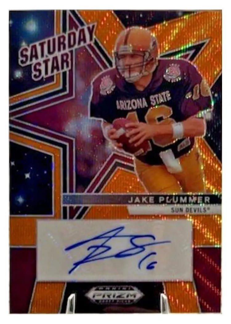 2025 Panini Prizm Draft Picks Saturday Star Signature Jake Plummer #SSS-JPR card