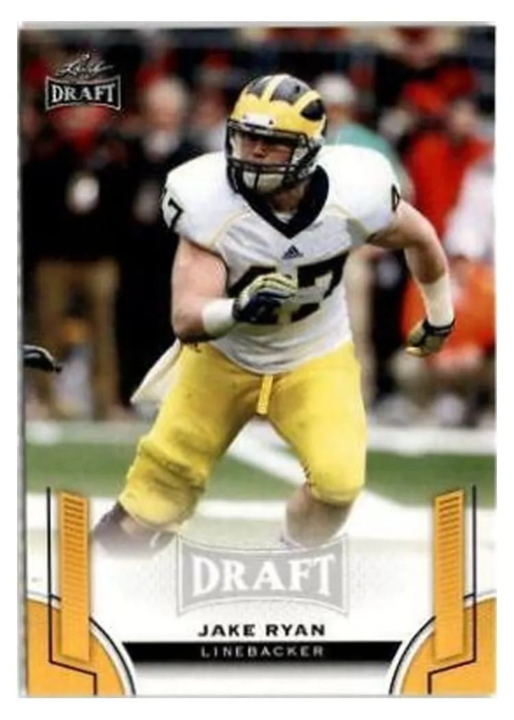 2015 Leaf Draft Jake Ryan Gold #70 card