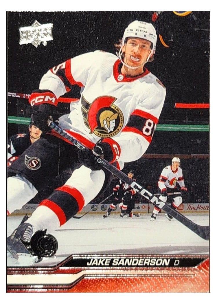 2023-24 Upper Deck Base Set Jake Sanderson #378 card